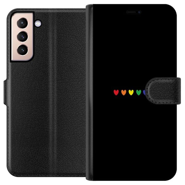 Kompatibelt Lommeboketui til Samsung Galaxy S21 Stolt Hjerter Kompatibelt Lommeboketui til Samsung Galaxy S21 Stolt Hjerter