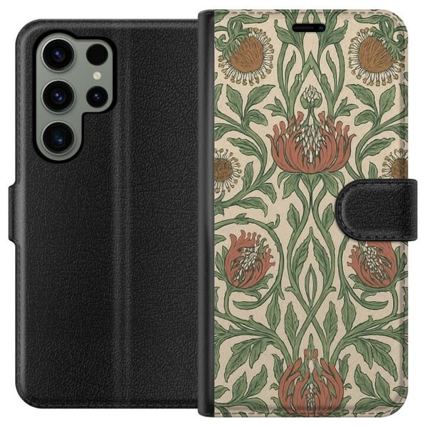 Kompatibelt Lommeboketui til Samsung Galaxy S23 Ultra Bladedetaljer Kompatibelt Lommeboketui til Samsung Galaxy S23 Ultra Bladedetaljer