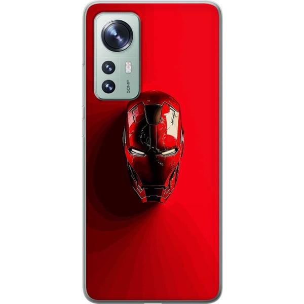 Kompatibel Mobilcover til Xiaomi 12 Iron Man Marvel hjelm plakat Avengers Tony Stark maske rød superhelt retro tegneserieillustration design