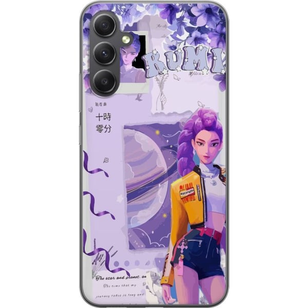 Kompatibel Mobilcover til Samsung Galaxy S23 FE Kpop-dæmonjægere Rumi Kosmisk planet Lilla fantasi Idolæstetik Kompatibel Mobilcover til Samsung Galaxy S23 FE Kpop-dæmonjægere Rumi Kosmisk planet Lilla fantasi Idolæstetik