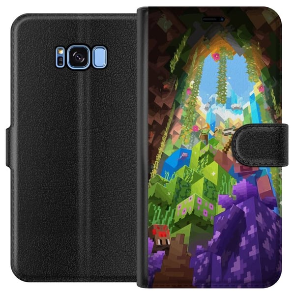 Kompatibelt Plånboksfodral till Samsung Galaxy S8 Minecraft Kompatibelt Plånboksfodral till Samsung Galaxy S8 Minecraft