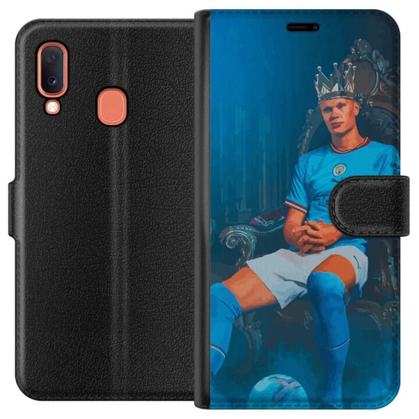Kompatibelt Lommeboketui til Samsung Galaxy A20e Erling Haaland Manchester City fotball plakat Norge spiss angrepsspiller Premier League målscorer ko Kompatibelt Lommeboketui til Samsung Galaxy A20e Erling Haaland Manchester City fotball plakat Norge spiss angrepsspiller Premier League målscorer ko