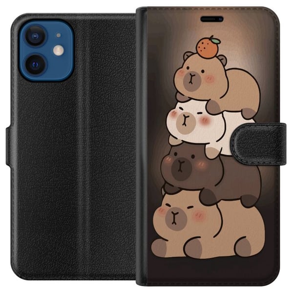 Kompatibelt Lommeboketui til Apple iPhone 12 Kapybara Kawaii søt dyrefigur