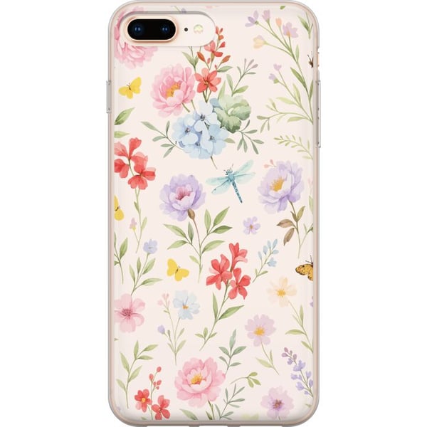 Yhteensopiva Puhelinkuori Apple iPhone 8 Plus Kukat Yhteensopiva Puhelinkuori Apple iPhone 8 Plus Kukat