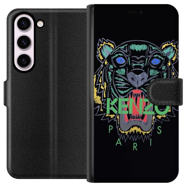 Kompatibel Tegnebogsetui til Samsung Galaxy S23 Kenzo tiger Paris modeplakat mode luksus streetwear-brand logo ikonisk sort baggrund retro kunst Kompatibel Tegnebogsetui til Samsung Galaxy S23 Kenzo tiger Paris modeplakat mode luksus streetwear-brand logo ikonisk sort baggrund retro kunst