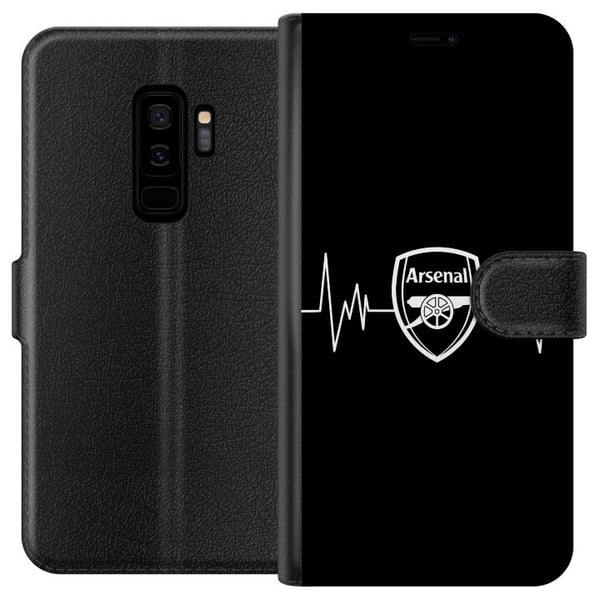 Kompatibelt Lommeboketui til Samsung Galaxy S9+ Arsenal Kompatibelt Lommeboketui til Samsung Galaxy S9+ Arsenal
