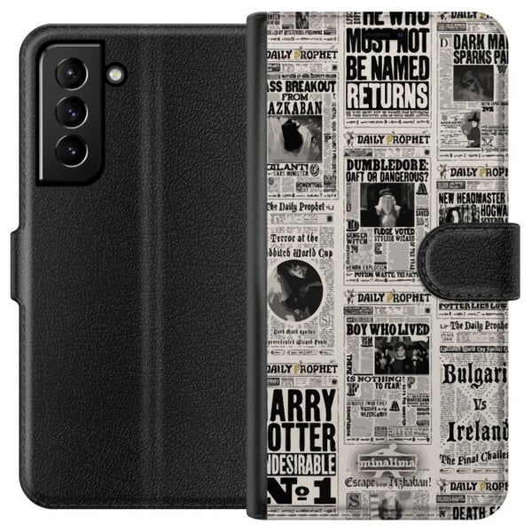 Kompatibelt Lommeboketui til Samsung Galaxy S21+ 5G Harry Potter Tidsskrift Kompatibelt Lommeboketui til Samsung Galaxy S21+ 5G Harry Potter Tidsskrift