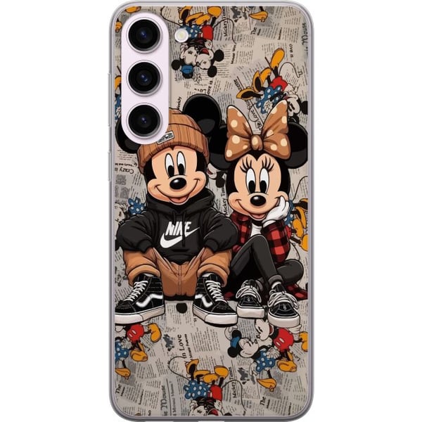 Yhteensopiva Puhelinkuori Samsung Galaxy S23+ Sarjakuvamainen hiiriduo streetwear-tyylissä lippikset lenkkarit urbaani kuvitus