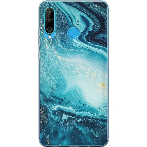 Kompatibelt Mobilskal till Huawei P30 lite Konstmönster