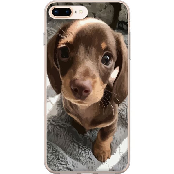 Kompatibel Mobilcover til Apple iPhone 8 Plus Sød Hund