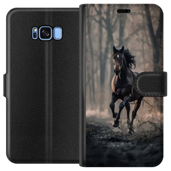 Kompatibelt Plånboksfodral till Samsung Galaxy S8 Running horse Kompatibelt Plånboksfodral till Samsung Galaxy S8 Running horse