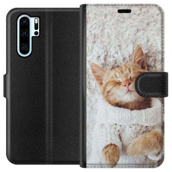 Kompatibel Tegnebogsetui til Huawei P30 Pro Kat