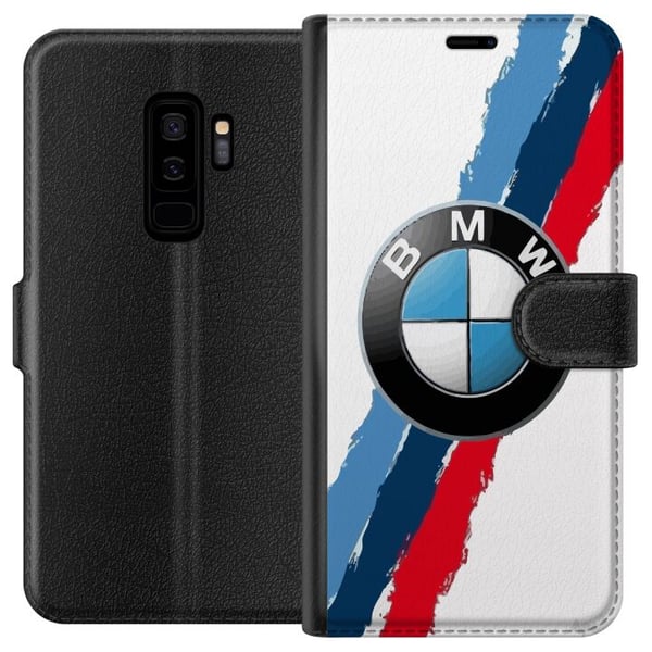 Kompatibelt Plånboksfodral till Samsung Galaxy S9+ BMW Ränder