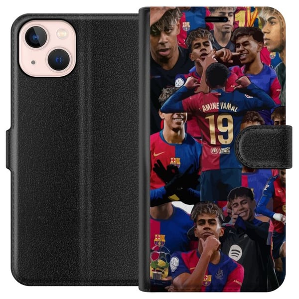 Kompatibelt Lommeboketui til Apple iPhone 13 mini Lamine Yamal mobildeksel for fotballfans Kompatibelt Lommeboketui til Apple iPhone 13 mini Lamine Yamal mobildeksel for fotballfans