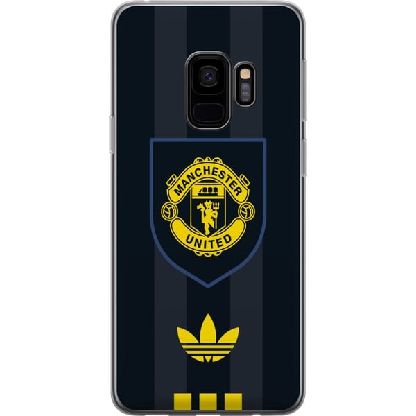 Kompatibelt Mobilskal till Samsung Galaxy S9 Manchester United poster Adidas crest fotboll klubb Premier League logo gul svart retro design art Kompatibelt Mobilskal till Samsung Galaxy S9 Manchester United poster Adidas crest fotboll klubb Premier League logo gul svart retro design art