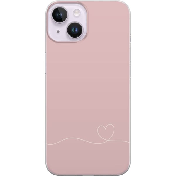 Yhteensopiva Puhelinkuori Apple iPhone 14 Plus Ruusunpunainen Aivot Suunnittelu