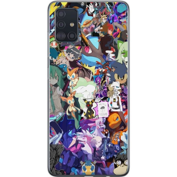 Yhteensopiva Puhelinkuori Samsung Galaxy A51 Pokémon Blaze