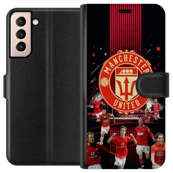 Kompatibelt Lommeboketui til Samsung Galaxy S21 Manchester United F.C.