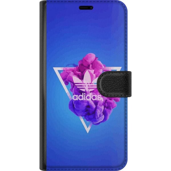 Yhteensopiva Lompakkokotelo Huawei P30 Pro Adidas-inspiroitunut sininen muotoilu - urheilullinen motiivi retro-vibeillä sinisissä sävyissä