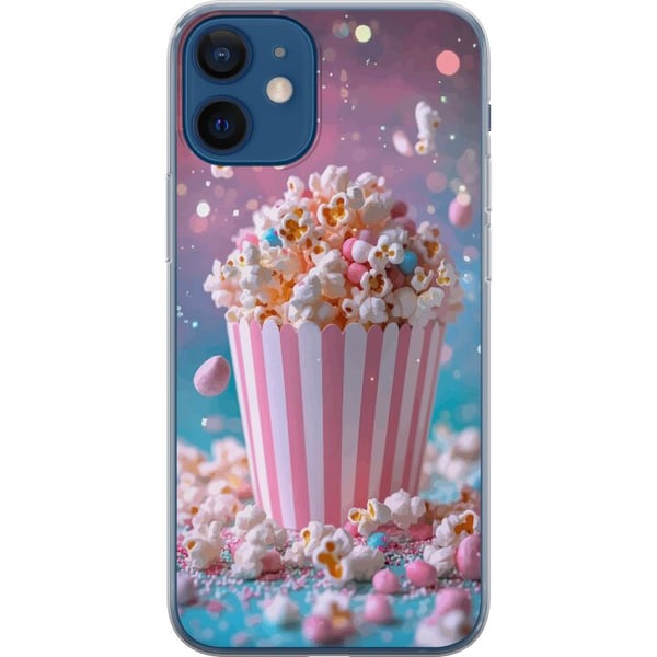 Kompatibelt Mobilskal till Apple iPhone 12 Retro popcorn design snacks bio collectible