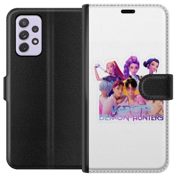 Kompatibelt Plånboksfodral till Samsung Galaxy A52s 5G Kpop Demon Hunters United Group Seven Anime Idols Fantasy Energy