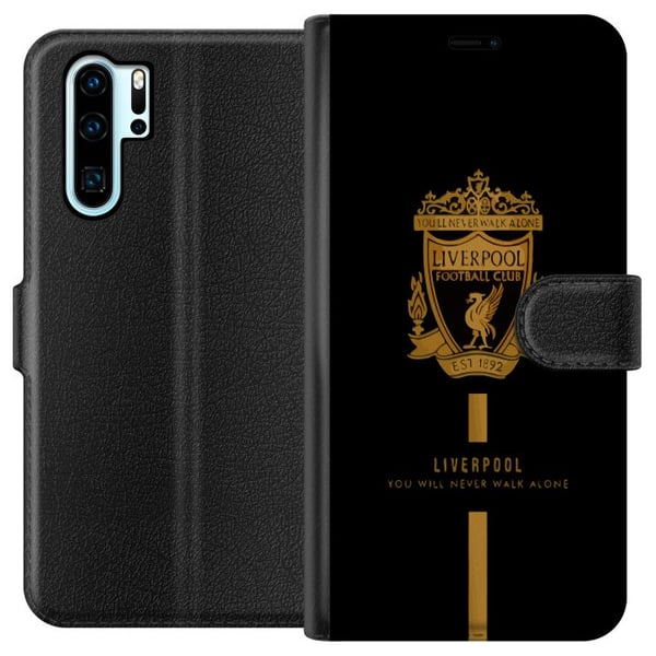 Kompatibelt Lommeboketui til Huawei P30 Pro Liverpool-emblem offisiell klubbdesign 2025