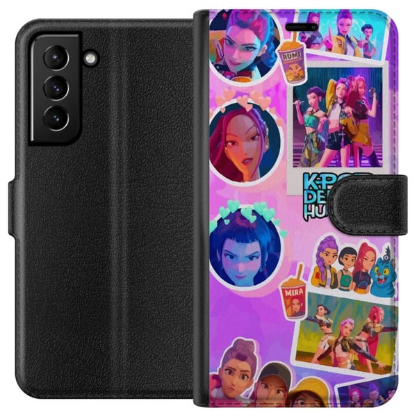 Kompatibelt Lommeboketui til Samsung Galaxy S21+ 5G KPop Demon Hunters kawaii samlefigur Kompatibelt Lommeboketui til Samsung Galaxy S21+ 5G KPop Demon Hunters kawaii samlefigur