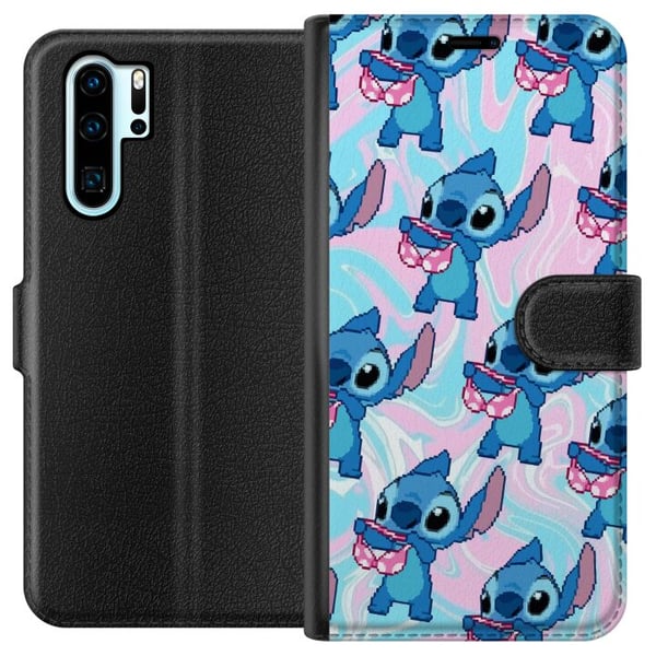 Yhteensopiva Lompakkokotelo Huawei P30 Pro Stitch Retro