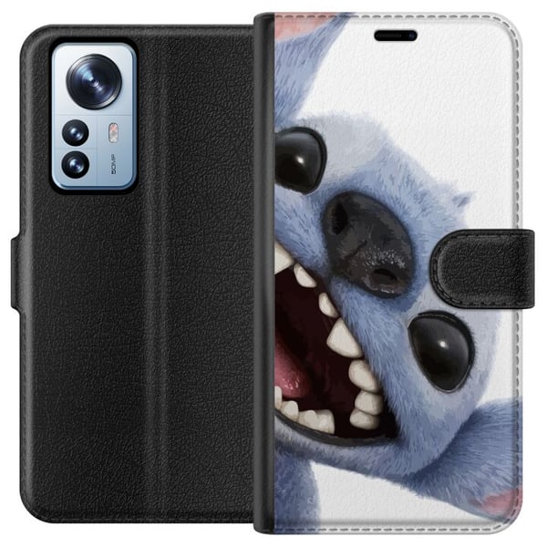 Kompatibel Tegnebogsetui til Xiaomi 12 Pro Lilo & Stitch