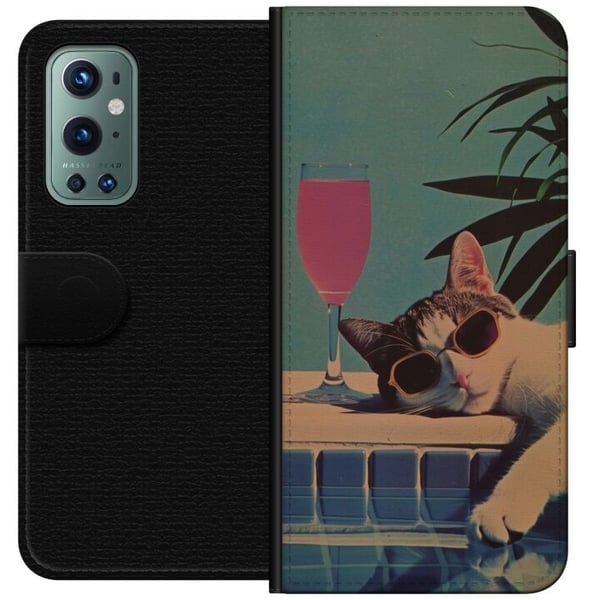 Kompatibel Tegnebogsetui til OnePlus 9 Pro Kat ferie