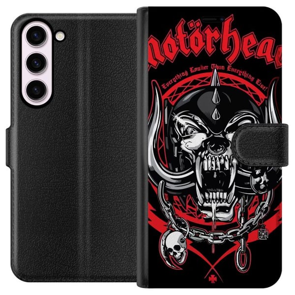 Yhteensopiva Lompakkokotelo Samsung Galaxy S23+ Motörhead-pääkallo punaisena ja mustana, hard rock -design klassisen metallin ja energian ystäville