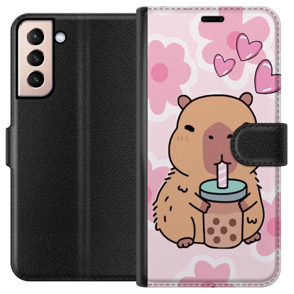 Kompatibel Tegnebogsetui til Samsung Galaxy S21 Kawaii Capybara Hjerte Anime Stil Sød Design Dyremotiv TikTok Populær Gave Pige Kompatibel Tegnebogsetui til Samsung Galaxy S21 Kawaii Capybara Hjerte Anime Stil Sød Design Dyremotiv TikTok Populær Gave Pige
