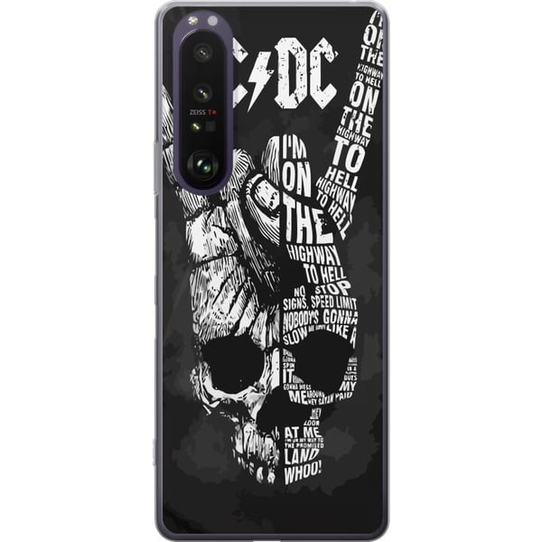 Kompatibel Mobilcover til Sony Xperia 1 III ACDC Rockmusikband Guitar Klassisk