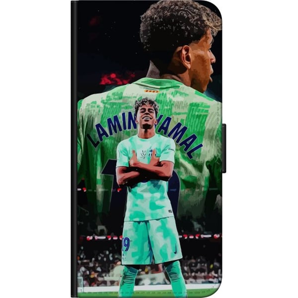 Kompatibel Tegnebogsetui til Motorola Moto G9 Play Barcelona Yamal kamptrøje fodbold junior