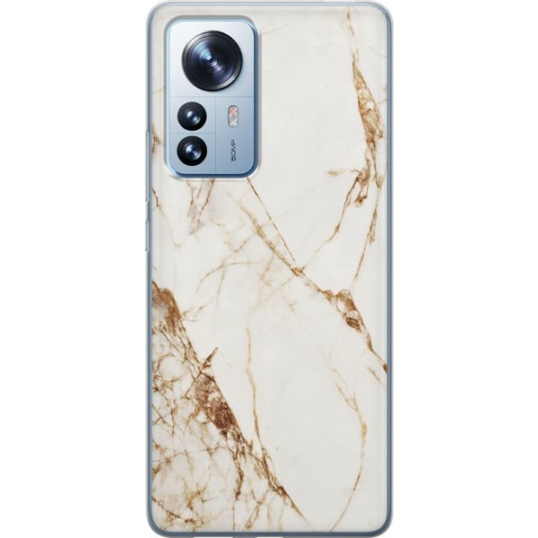 Yhteensopiva Puhelinkuori Xiaomi 12 Pro Valkoinen marmori