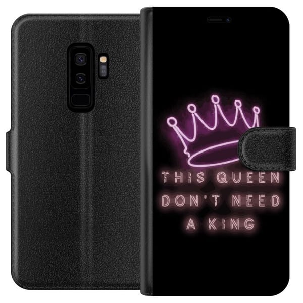 Kompatibelt Plånboksfodral till Samsung Galaxy S9+ Queen Quote Girl Power Feminist