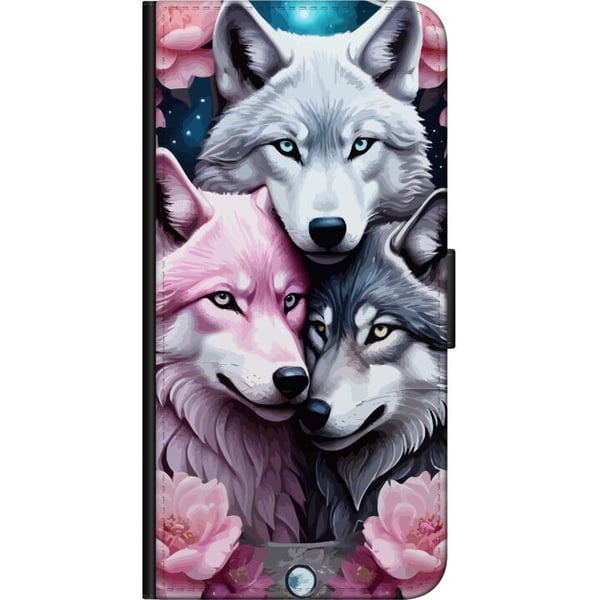 Kompatibelt Plånboksfodral till Samsung Galaxy A20s Vargar