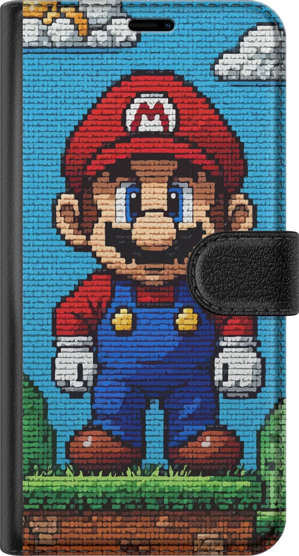 Yhteensopiva Lompakkokotelo Apple iPhone 11 Nintendo Super Mario juliste retro pelaaminen 8bit pikselitaide peli klassinen pelisankari seinämaalaus d