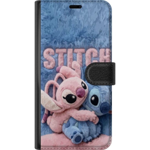 Kompatibelt Lommeboketui til Samsung Galaxy S21 De lodne Stitch og Angel klemmer hverandre på et mykt, pelsaktig underlag med pastellfarger som skape