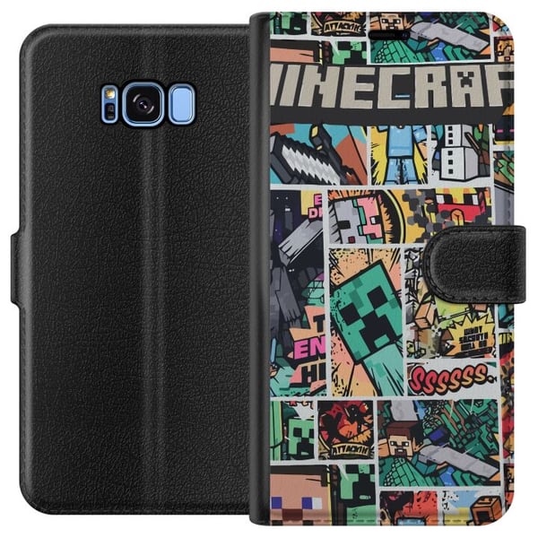 Kompatibelt Plånboksfodral till Samsung Galaxy S8 Minecraft Art Kompatibelt Plånboksfodral till Samsung Galaxy S8 Minecraft Art