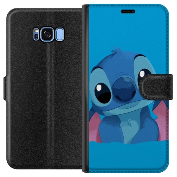 Kompatibelt Plånboksfodral till Samsung Galaxy S8 Stitch Blå Kompatibelt Plånboksfodral till Samsung Galaxy S8 Stitch Blå