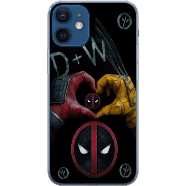 Kompatibelt Mobildeksel til Apple iPhone 12 Deadpool & Wolverine Kjærlighet