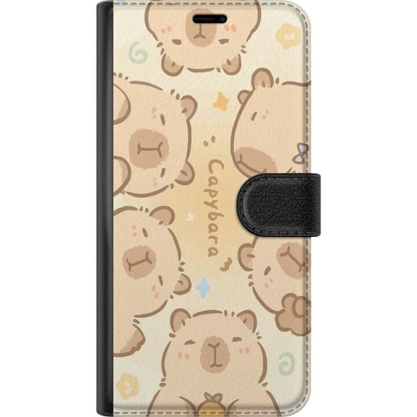 Kompatibelt Plånboksfodral till Samsung Galaxy A32 5G Capybara Cuties Pastell Design gulliga flodsvin i mjuka färger söt varm stil med charm och lekf