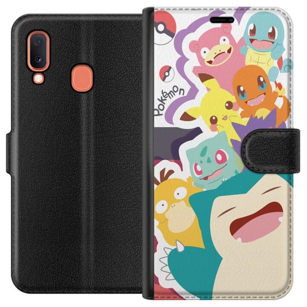 Kompatibelt Plånboksfodral till Samsung Galaxy A20e Pokemon Kompatibelt Plånboksfodral till Samsung Galaxy A20e Pokemon