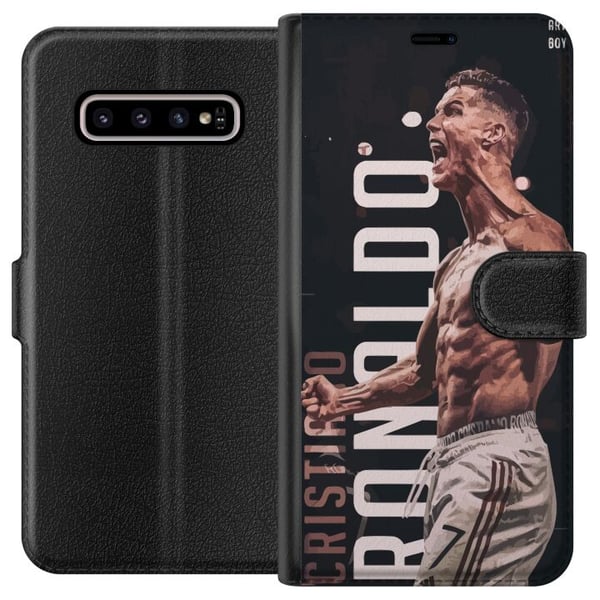 Kompatibel Tegnebogsetui til Samsung Galaxy S10+ Ronaldo