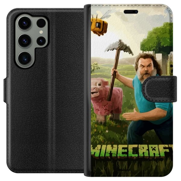 Kompatibel Tegnebogsetui til Samsung Galaxy S23 Ultra A Minecraft Movie