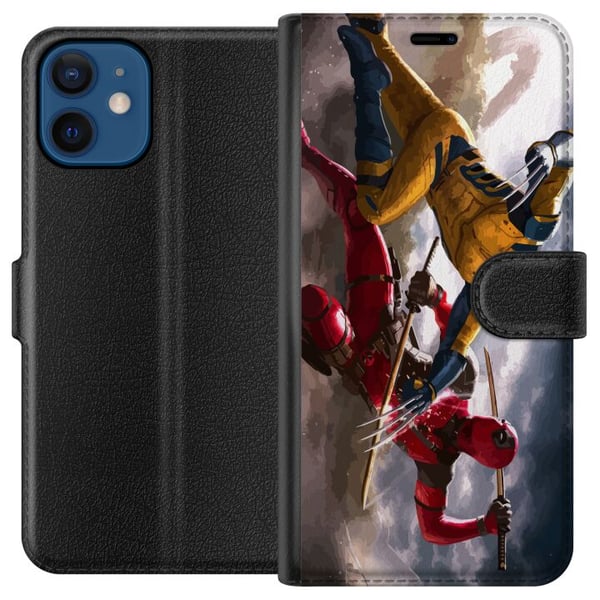 Kompatibelt Lommeboketui til Apple iPhone 12 Wolverine Deadpool