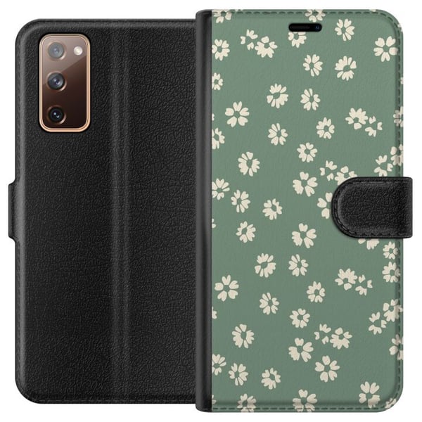 Kompatibelt Lommeboketui til Samsung Galaxy S20 FE Blomsterdrøm - Fargerikt Blomstermønster