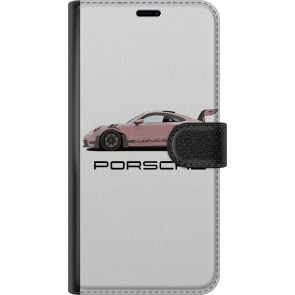 Kompatibel Tegnebogsetui til Samsung Galaxy S23 Ultra Porsche 911 Pink