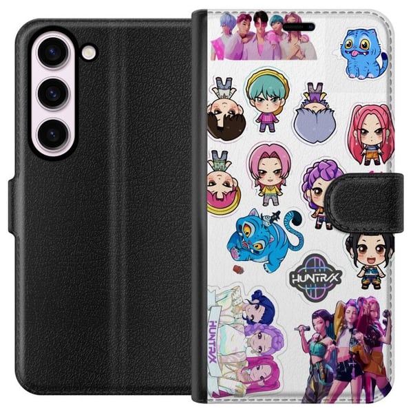 Kompatibel Tegnebogsetui til Samsung Galaxy S23 Huntrix og Saja Boys' animeinspirerede, energiske design med stærke farver og moderne japansk popkult